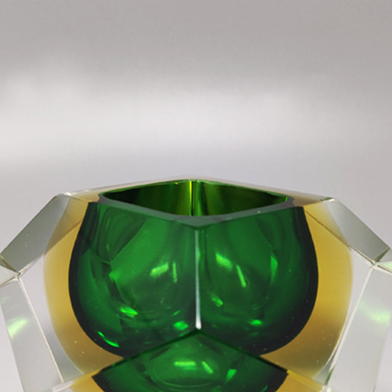 1960s Green Ashtray or Vide Poche By Flavio Poli for Seguso