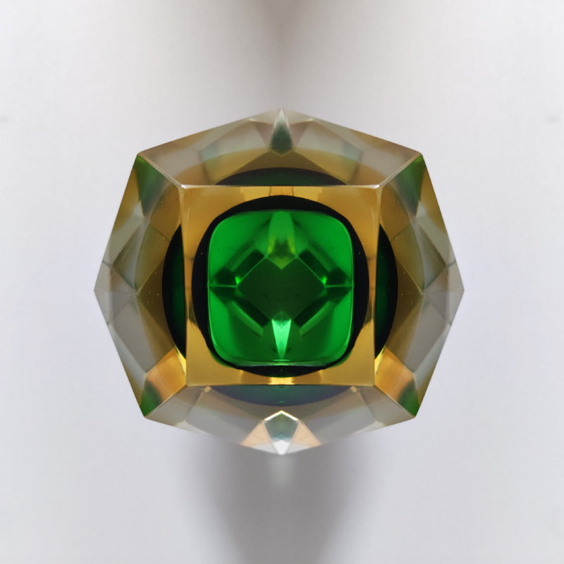 1960s Green Ashtray or Vide Poche By Flavio Poli for Seguso