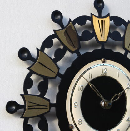 Sunburst Wall Clock By Bentima, 1960s - Image 15