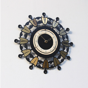 Sunburst Wall Clock By Bentima, 1960s