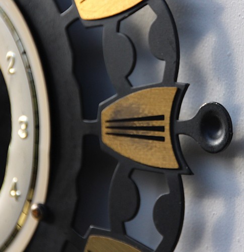Sunburst Wall Clock By Bentima, 1960s