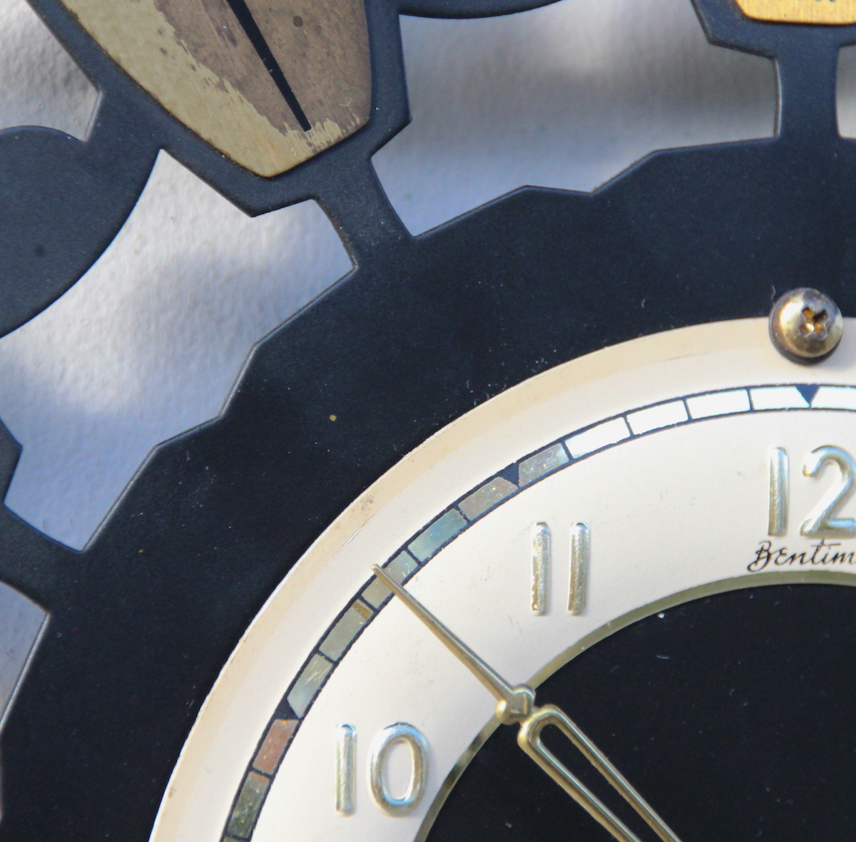 Sunburst Wall Clock By Bentima, 1960s