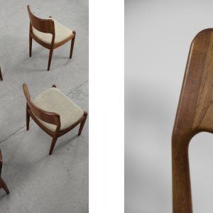 Mid-Century Modern Danish Teak Dining Chairs from Glostrup Møbelfabrik, 1960s