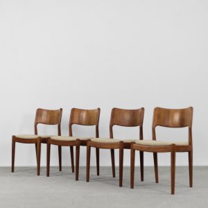 Mid-Century Modern Danish Teak Dining Chairs from Glostrup Møbelfabrik, 1960s