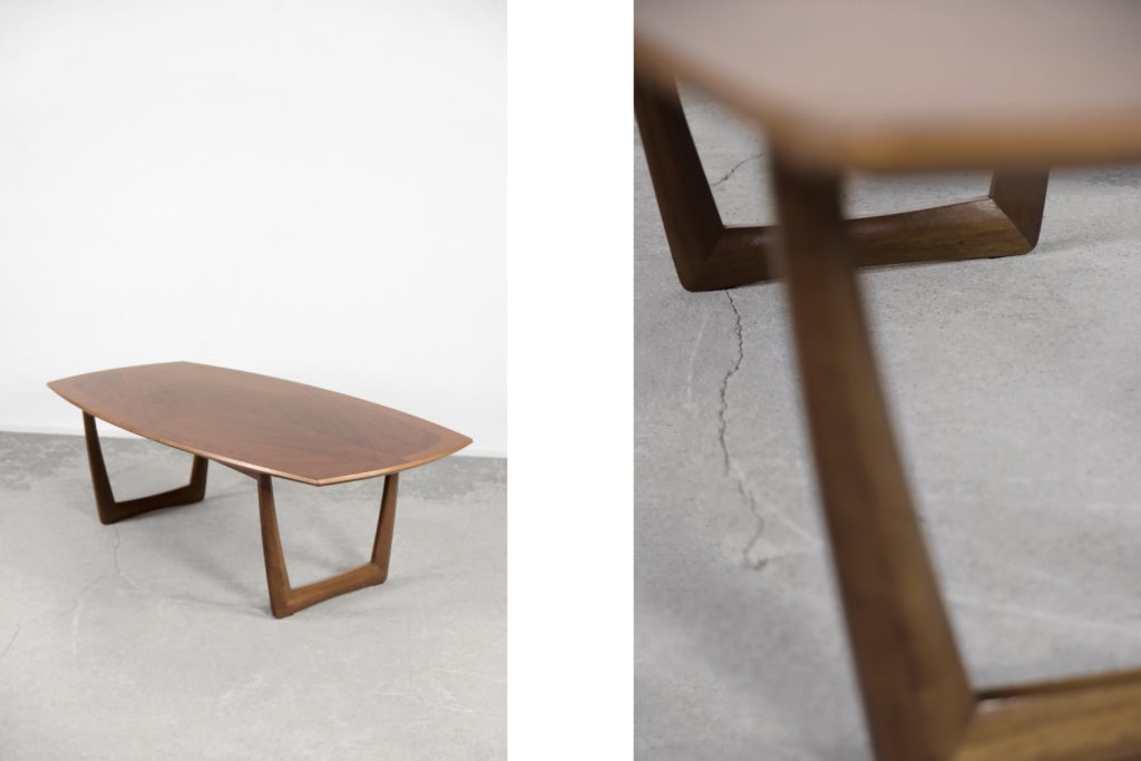 Vintage German Walnut Coffee Table from Kondor Möbel, 1960s