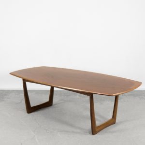 Vintage German Walnut Coffee Table from Kondor Möbel, 1960s