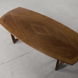 Vintage German Walnut Coffee Table from Kondor Möbel, 1960s