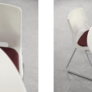 Vintage Scandinavian Mid-Century Modern Dining Table with Metal Tulip Leg, 1970s