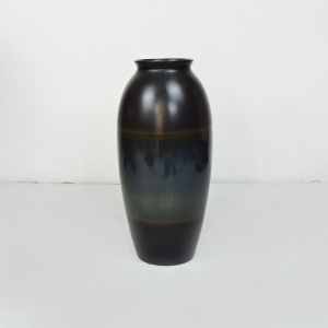 Tall Blue And Green German Vase By Scheurich, 1970s