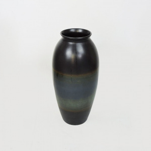 Tall Blue And Green German Vase By Scheurich, 1970s