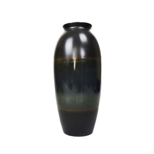 Tall Blue And Green German Vase By Scheurich, 1970s