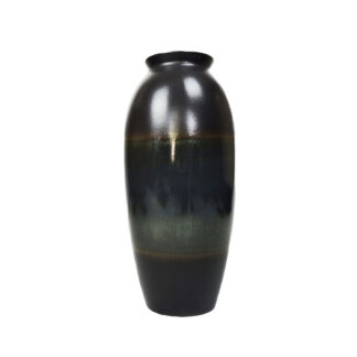Tall Blue And Green German Vase By Scheurich, 1970s