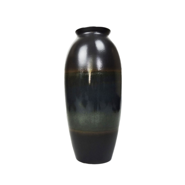 Tall Blue And Green German Vase By Scheurich, 1970s