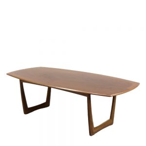 Vintage German Walnut Coffee Table from Kondor Möbel, 1960s