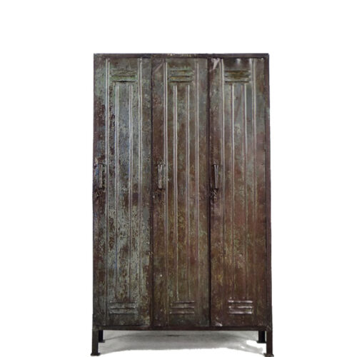 Vintage Industrial Metal Factory Cabinet, 1950s