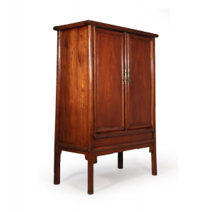 18th Century Chinese Hardwood Tapered Cabinet