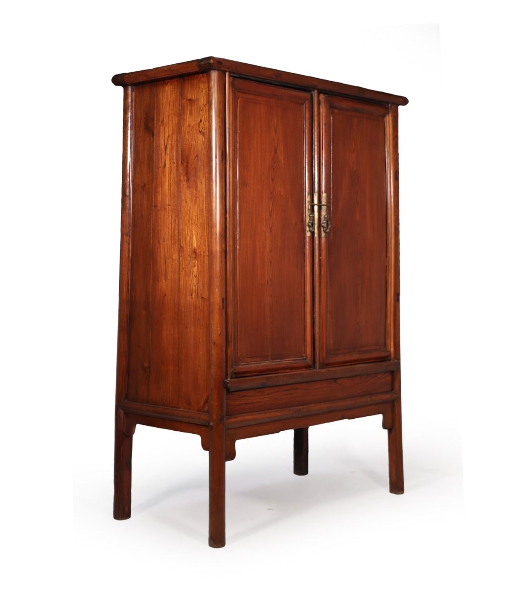 18th Century Chinese Hardwood Tapered Cabinet