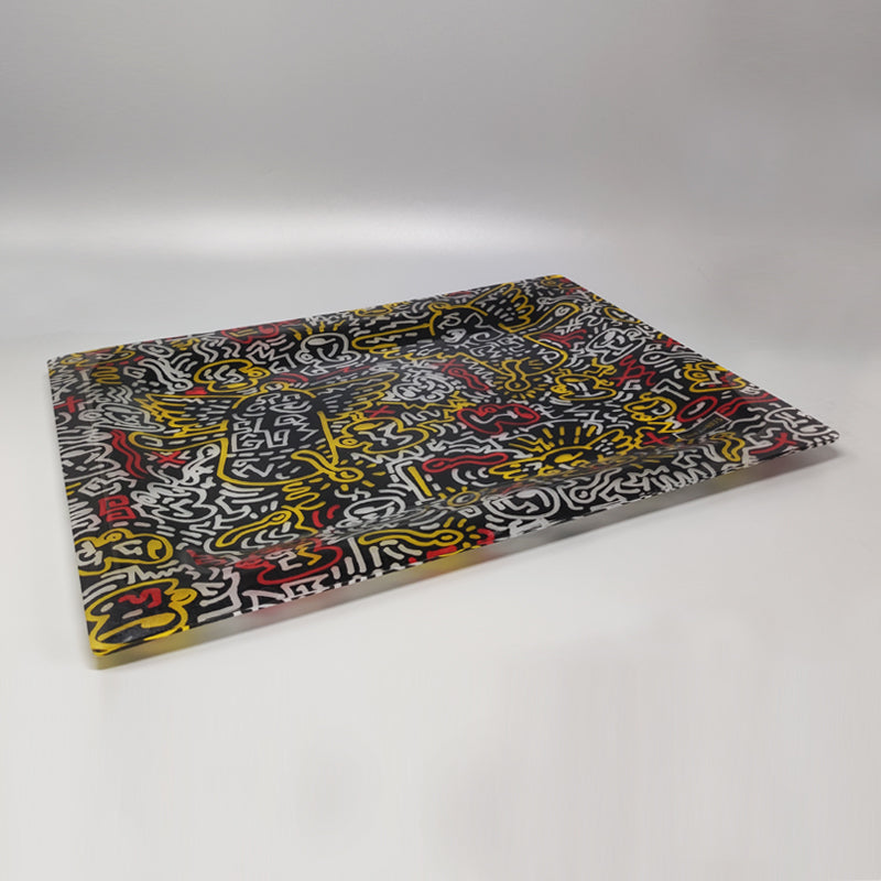 1990s Gorgeous Pop Art Keith Haring Serving Tray by Café des Arts