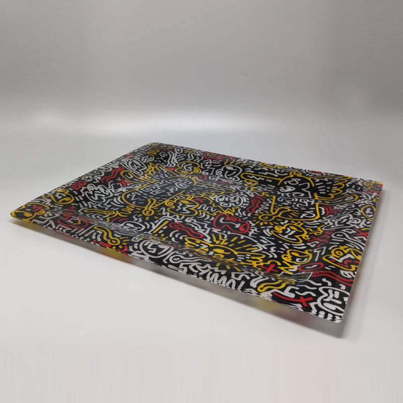1990s Gorgeous Pop Art Keith Haring Serving Tray by Café des Arts