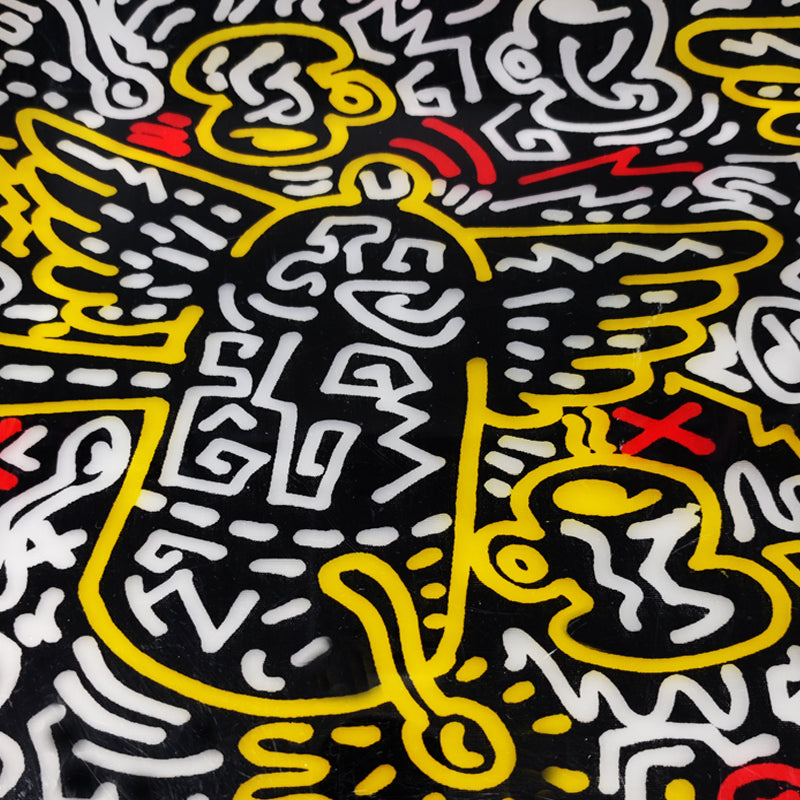 1990s Gorgeous Pop Art Keith Haring Serving Tray by Café des Arts