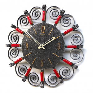 Rustikal West German Clock By Diehl, 1960s