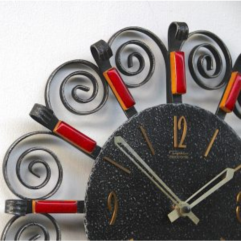 Rustikal West German Clock By Diehl, 1960s - Image 12