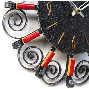Rustikal West German Clock By Diehl, 1960s