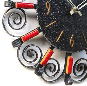 Rustikal West German Clock By Diehl, 1960s