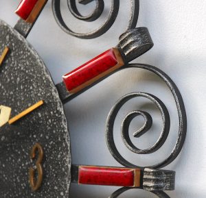Rustikal West German Clock By Diehl, 1960s