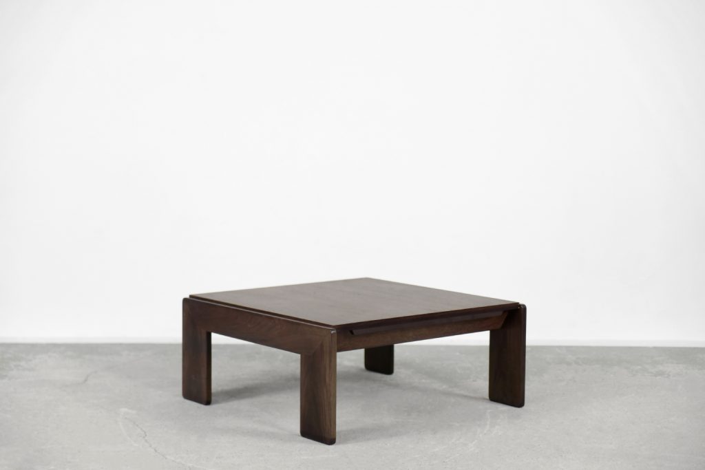 Mid-Century Modern Teak Coffee Table Bastiano by Tobia; Afra Scarpa for Gavina, 1960s