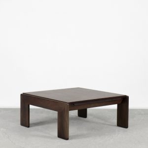 Mid-Century Modern Teak Coffee Table Bastiano by Tobia; Afra Scarpa for Gavina, 1960s