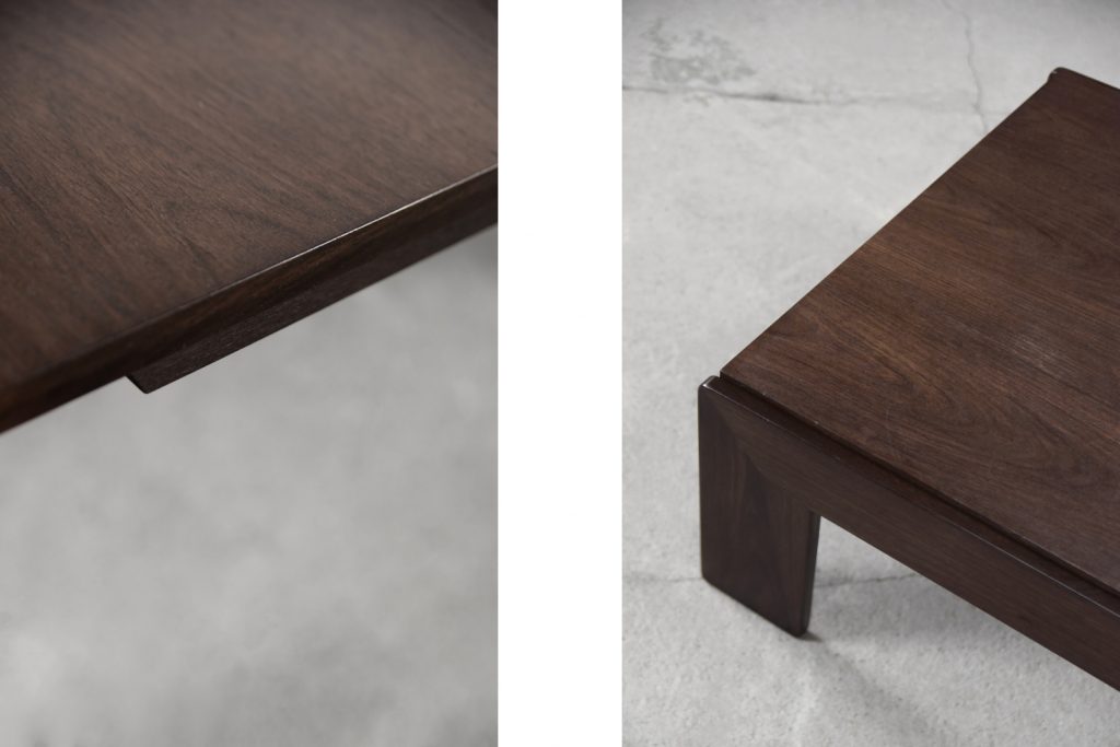 Mid-Century Modern Teak Coffee Table Bastiano by Tobia; Afra Scarpa for Gavina, 1960s