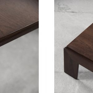 Mid-Century Modern Teak Coffee Table Bastiano by Tobia; Afra Scarpa for Gavina, 1960s