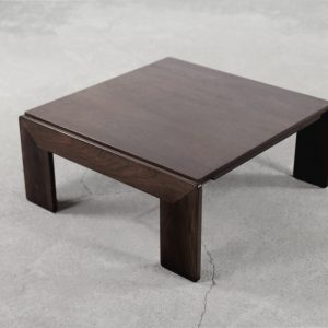 Mid-Century Modern Teak Coffee Table Bastiano by Tobia; Afra Scarpa for Gavina, 1960s