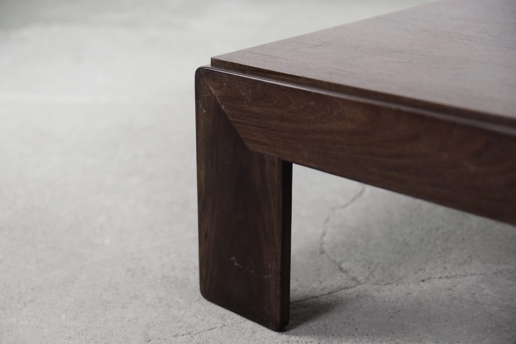 Mid-Century Modern Teak Coffee Table Bastiano by Tobia; Afra Scarpa for Gavina, 1960s