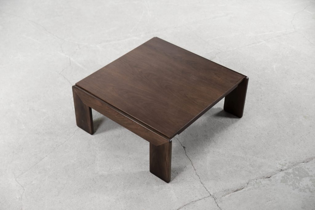 Mid-Century Modern Teak Coffee Table Bastiano by Tobia; Afra Scarpa for Gavina, 1960s