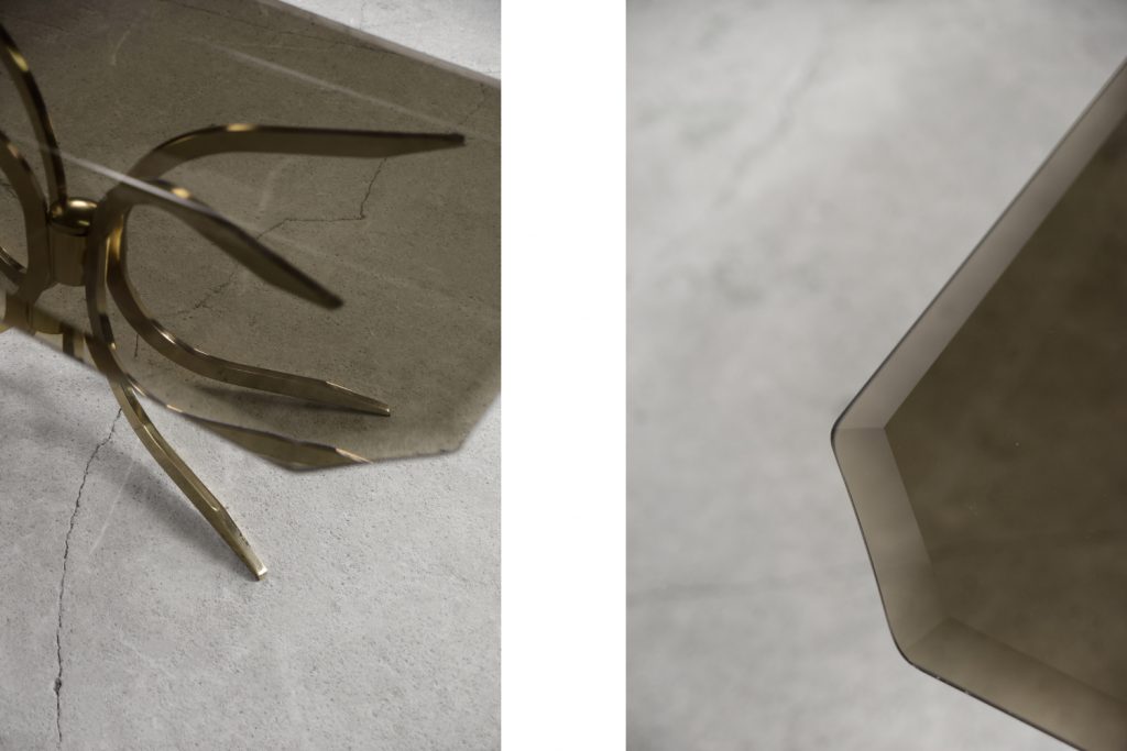 Vintage Brass Hollywood Regency Gold Glamour Coffee Table, 1970s