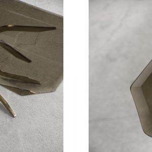 Vintage Brass Hollywood Regency Gold Glamour Coffee Table, 1970s