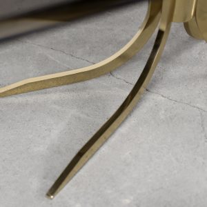 Vintage Brass Hollywood Regency Gold Glamour Coffee Table, 1970s