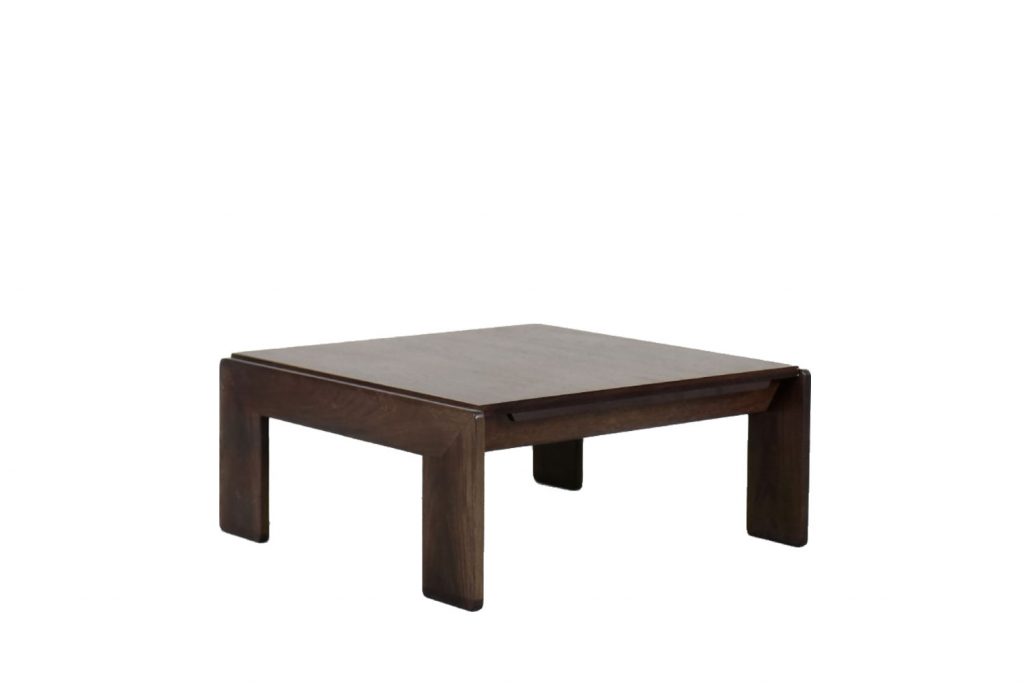 Mid-Century Modern Teak Coffee Table Bastiano by Tobia; Afra Scarpa for Gavina, 1960s