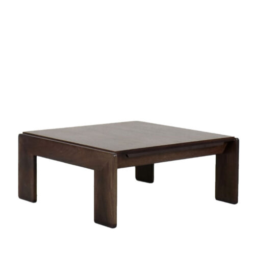 Mid-Century Modern Teak Coffee Table Bastiano by Tobia; Afra Scarpa for Gavina, 1960s
