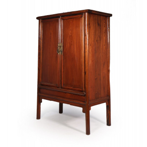 18th Century Chinese Hardwood Tapered Cabinet