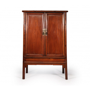 18th Century Chinese Hardwood Tapered Cabinet