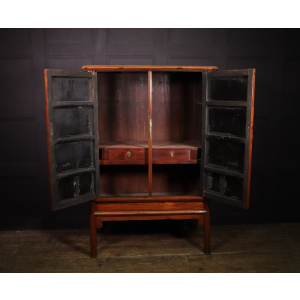 18th Century Chinese Hardwood Tapered Cabinet