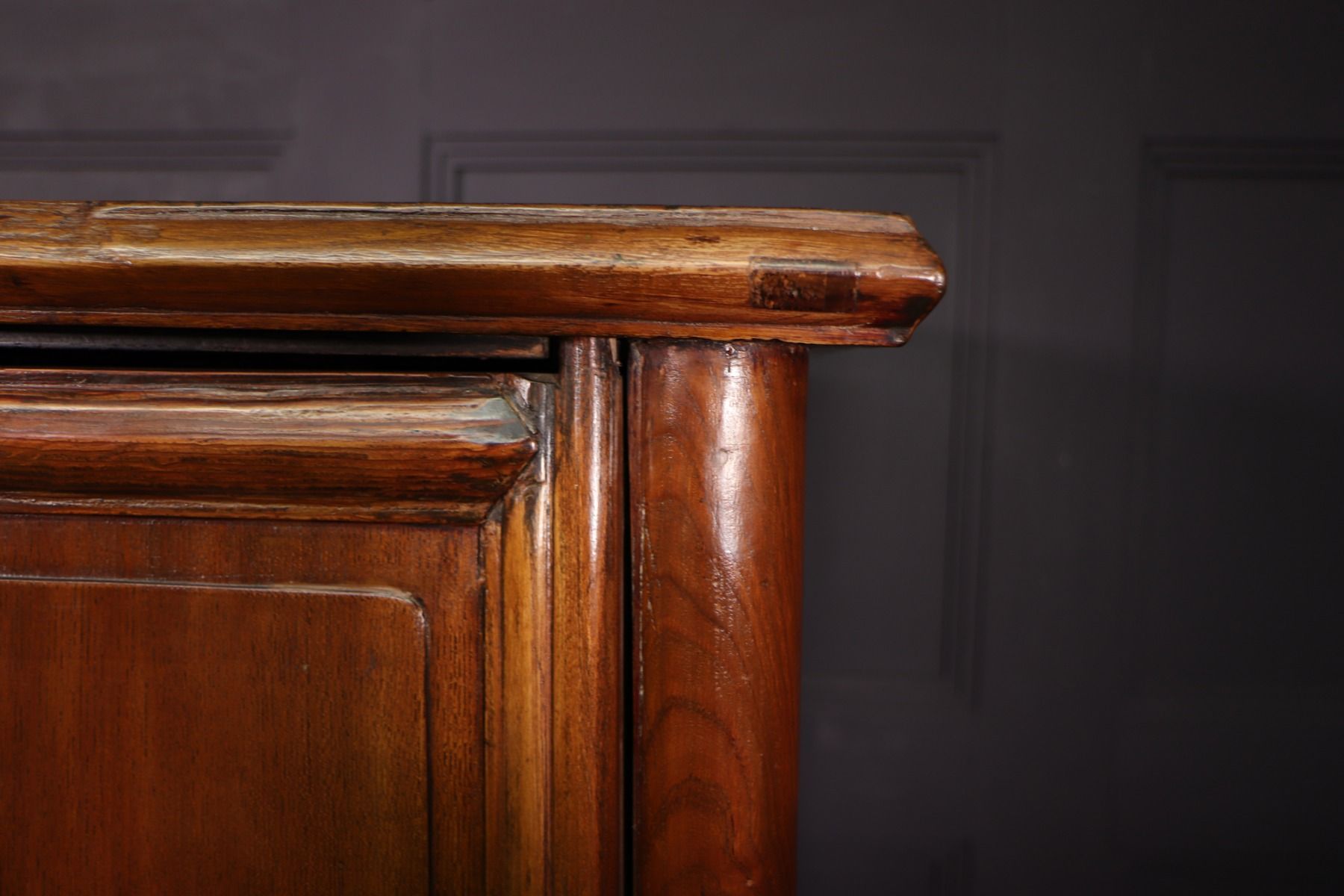 18th Century Chinese Hardwood Tapered Cabinet
