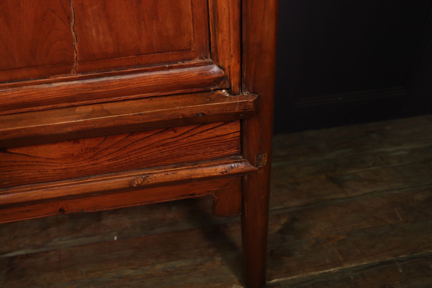 18th Century Chinese Hardwood Tapered Cabinet