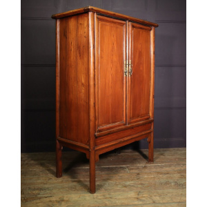 18th Century Chinese Hardwood Tapered Cabinet