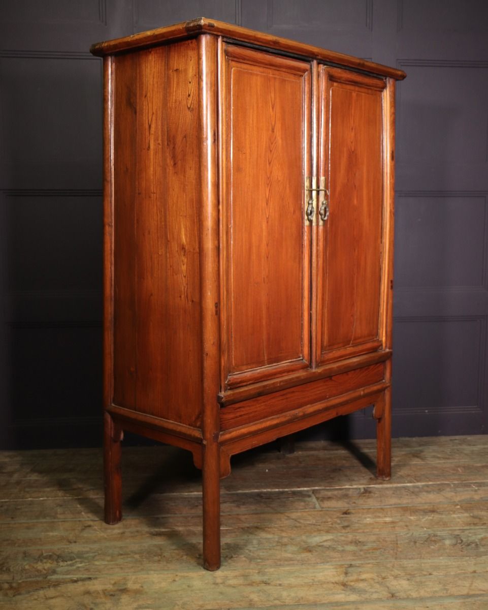 18th Century Chinese Hardwood Tapered Cabinet
