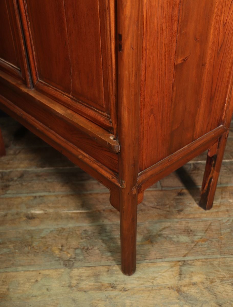 18th Century Chinese Hardwood Tapered Cabinet