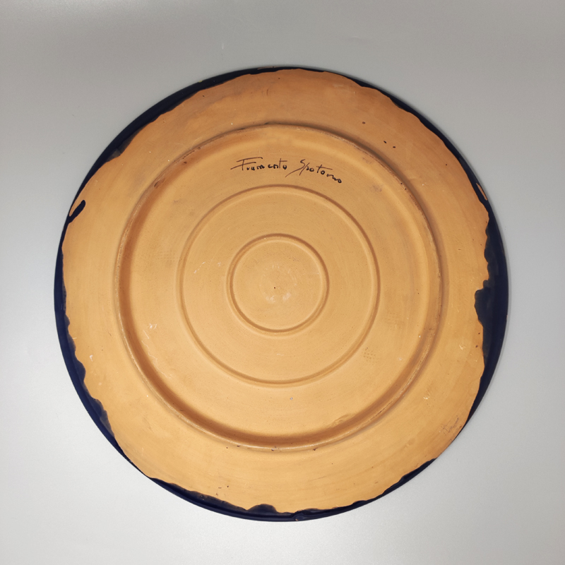 1970s Decorative Plated or Centerpiece by Frumento Spotorno. Made in Italy